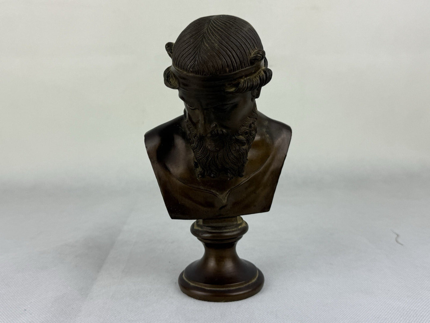 Bronze Bust Of Priapos Or Dionysus 8”