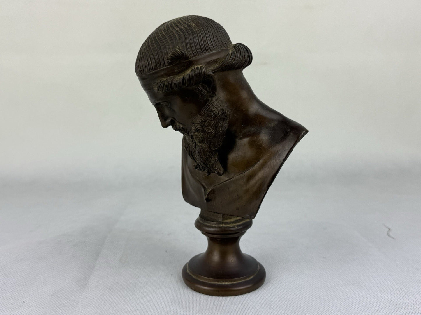 Bronze Bust Of Priapos Or Dionysus 8”