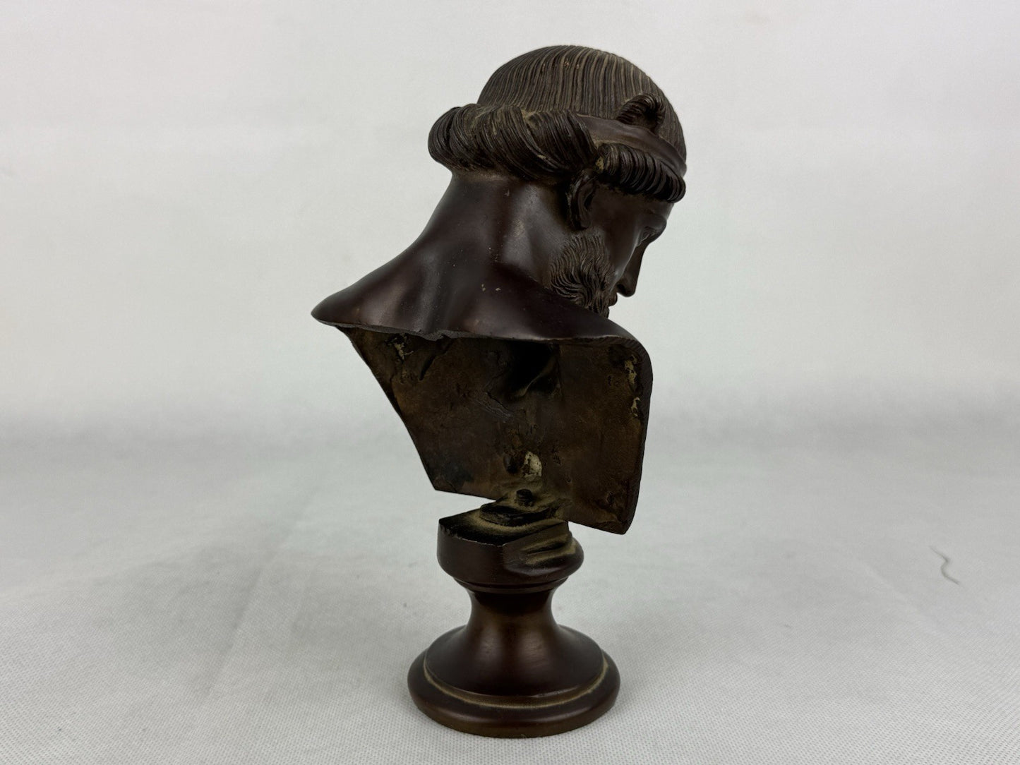 Bronze Bust Of Priapos Or Dionysus 8”