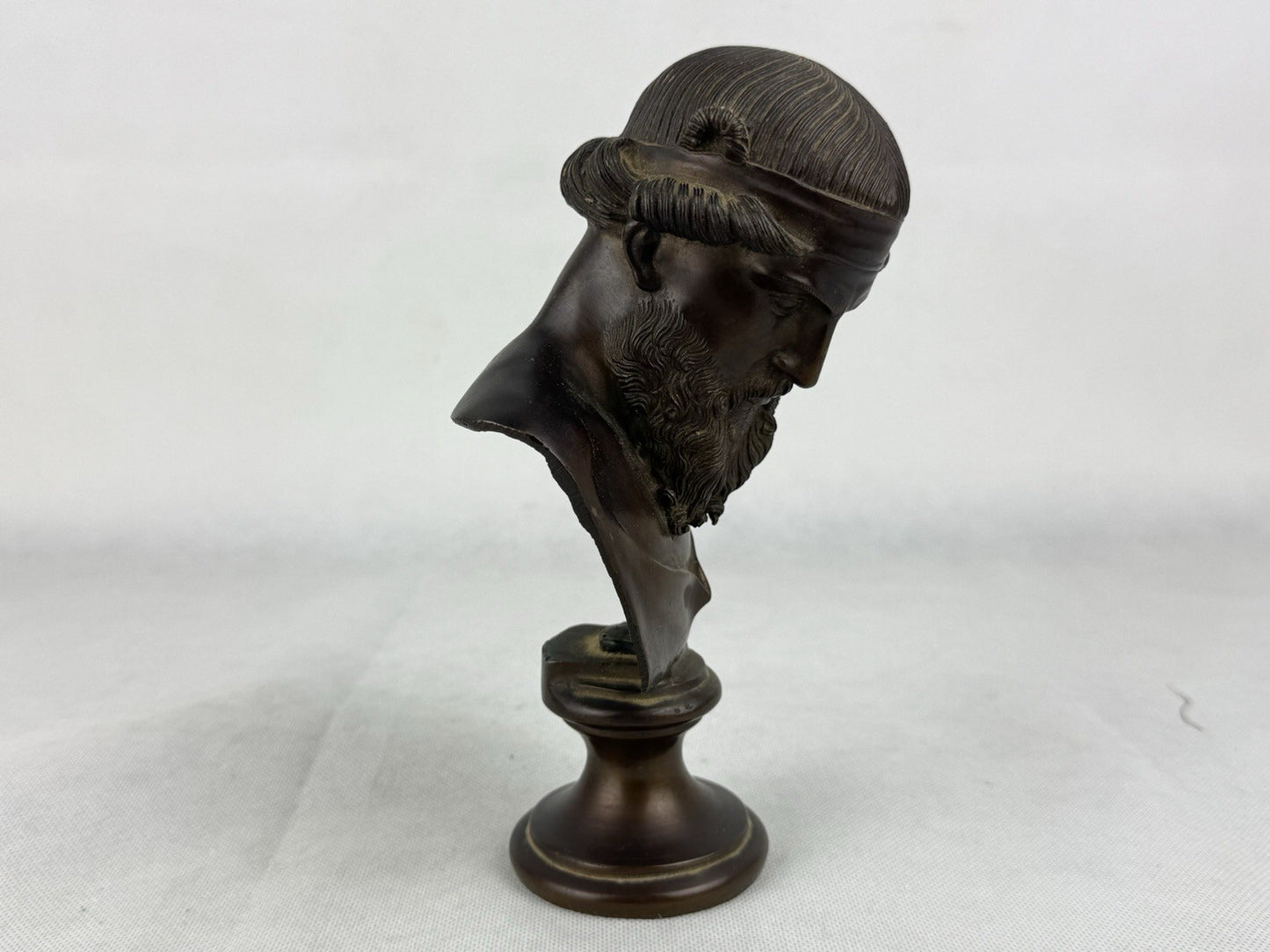 Bronze Bust Of Priapos Or Dionysus 8”