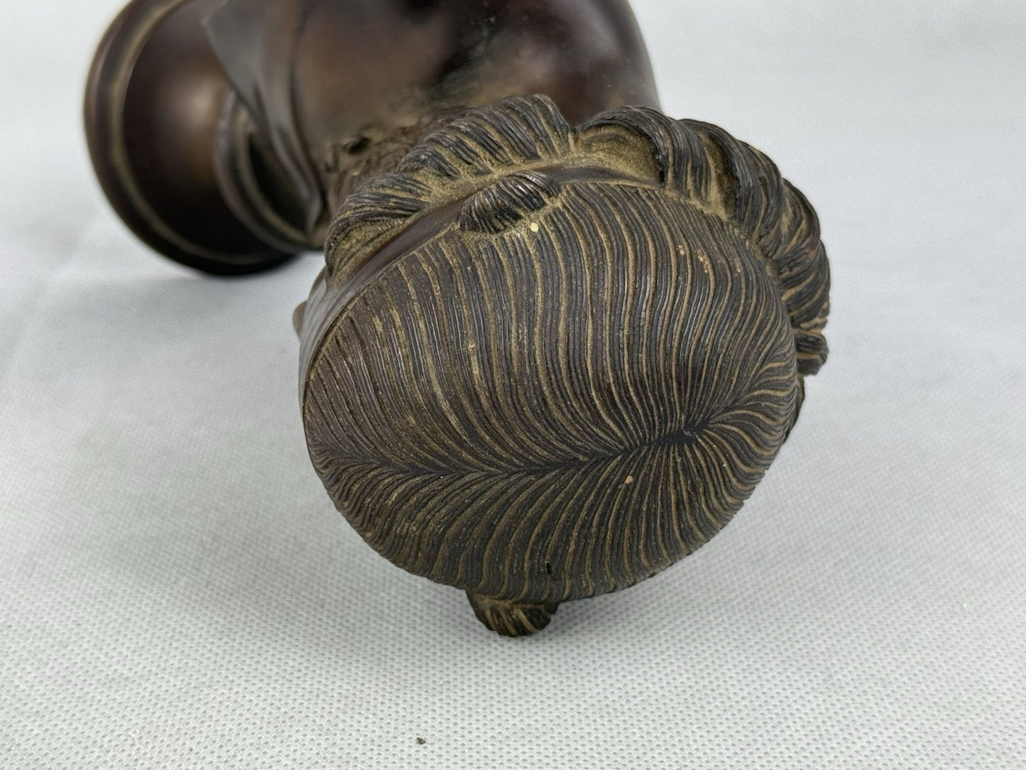 Bronze Bust Of Priapos Or Dionysus 8”