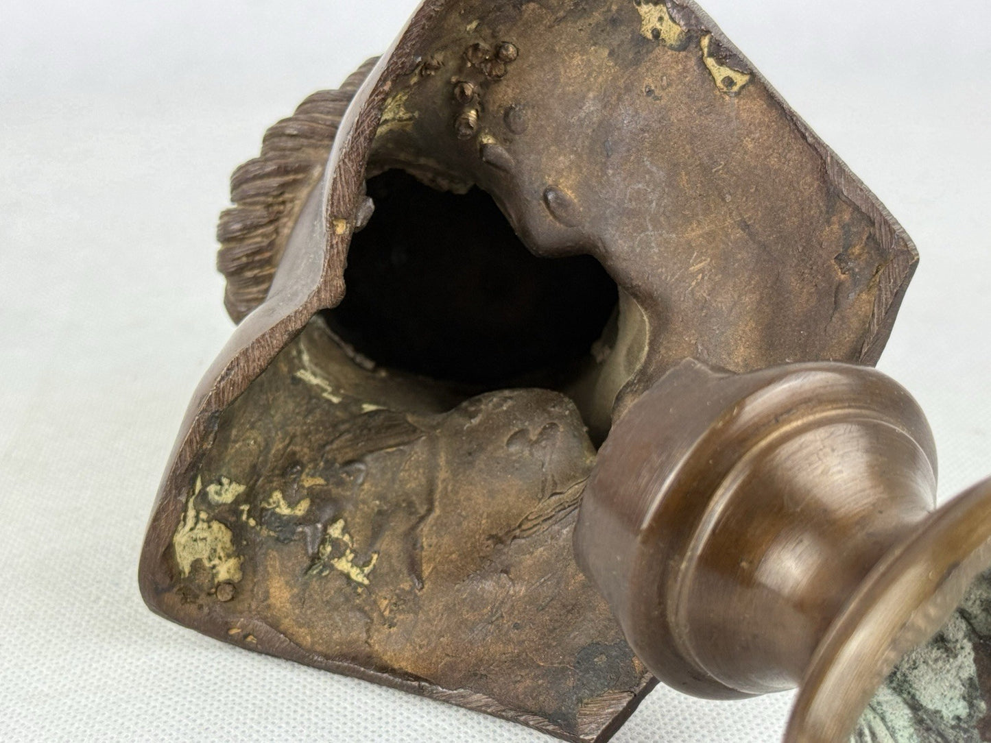 Bronze Bust Of Priapos Or Dionysus 8”