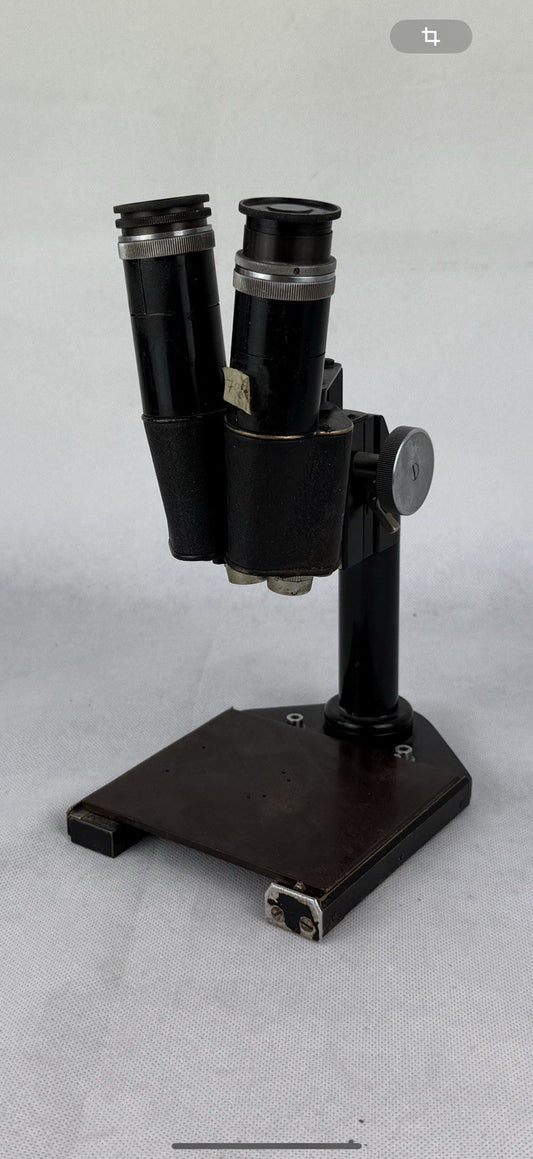 E. Leitz Wetzlar Microscope Antique Vintage Black Germany