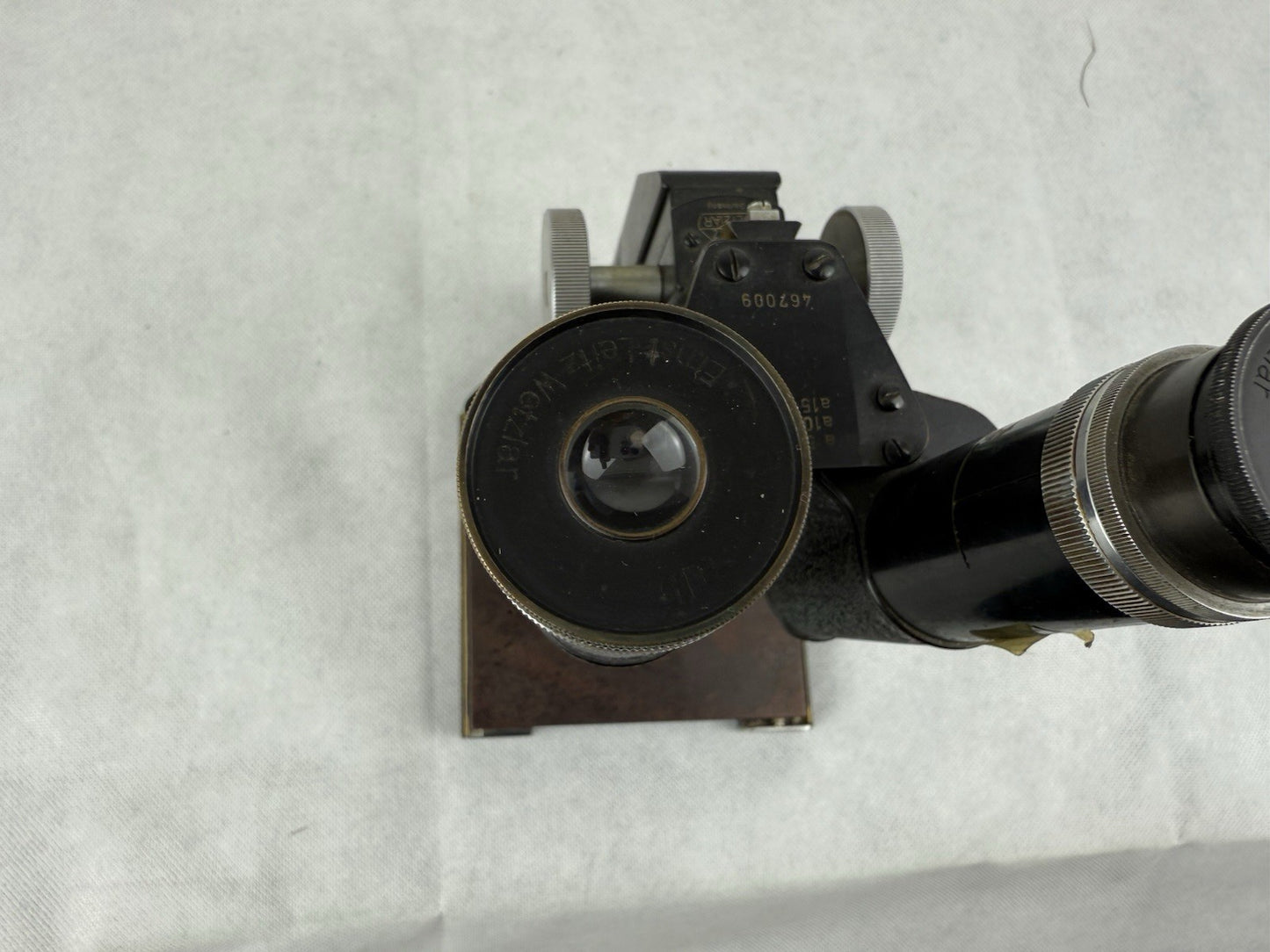 E. Leitz Wetzlar Microscope Antique Vintage Black Germany