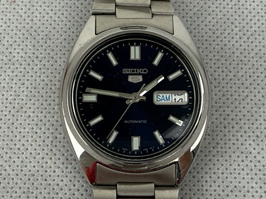 Seiko 5 Automatic Blue Dial Stainless Steel Men's Watch SNXS77
