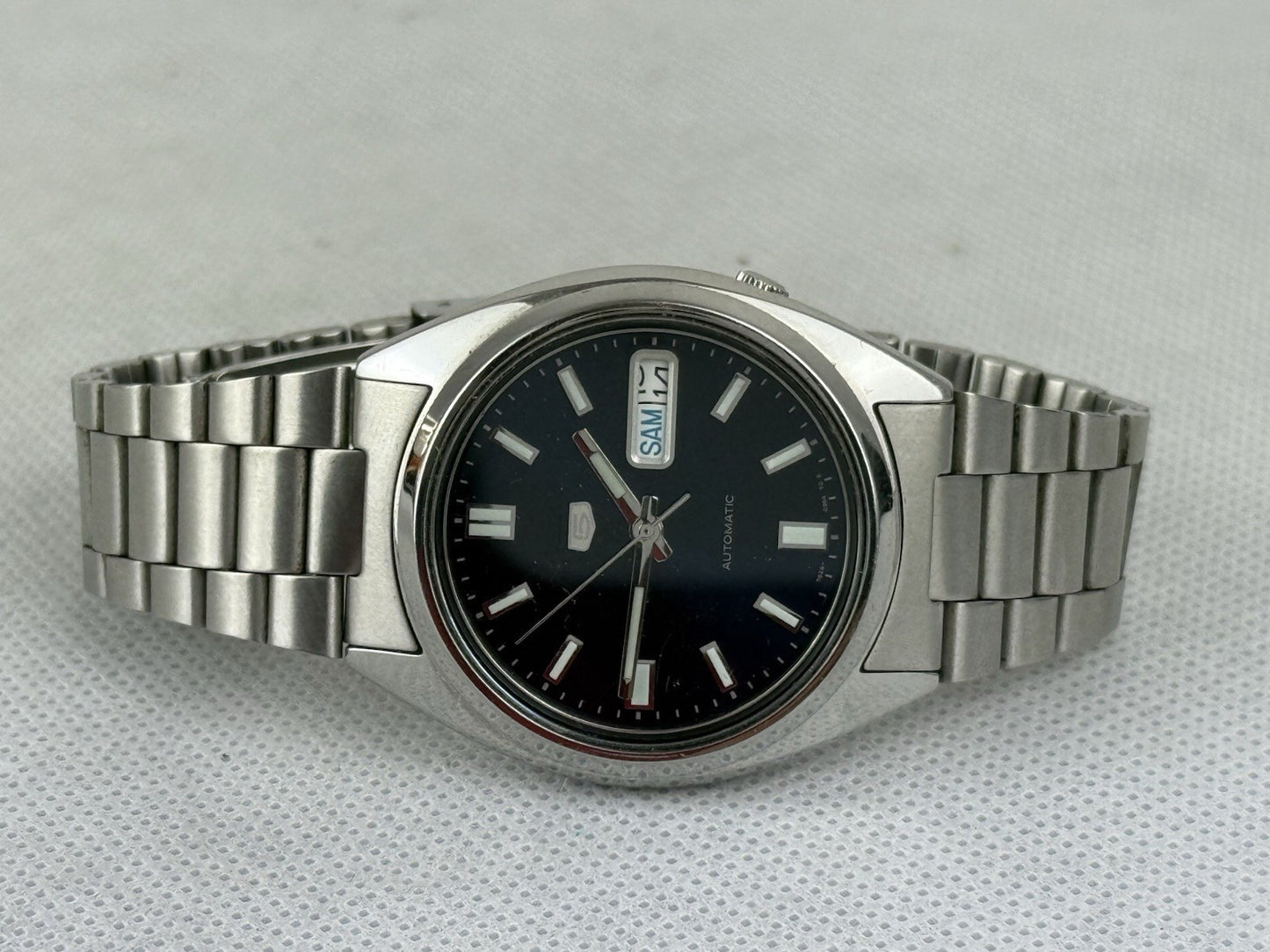 Seiko 5 Automatic Blue Dial Stainless Steel Men's Watch SNXS77