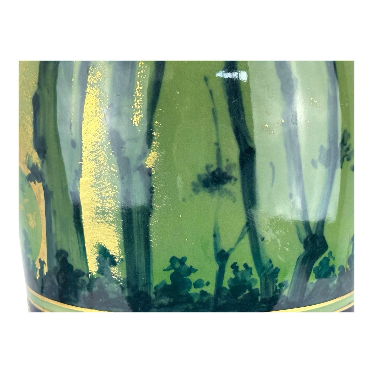 Antique Turn Teplitz Amphora Vase (42cm) – Bohemia, Woodland & Floral Design