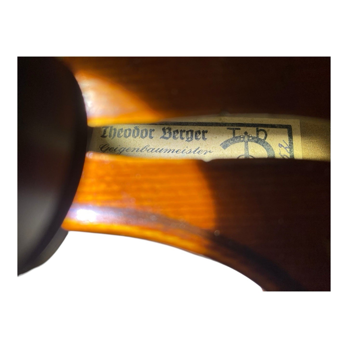 Theodor Berger Master Violin 4/4 – Markneukirchen, Handmade, German Luthier