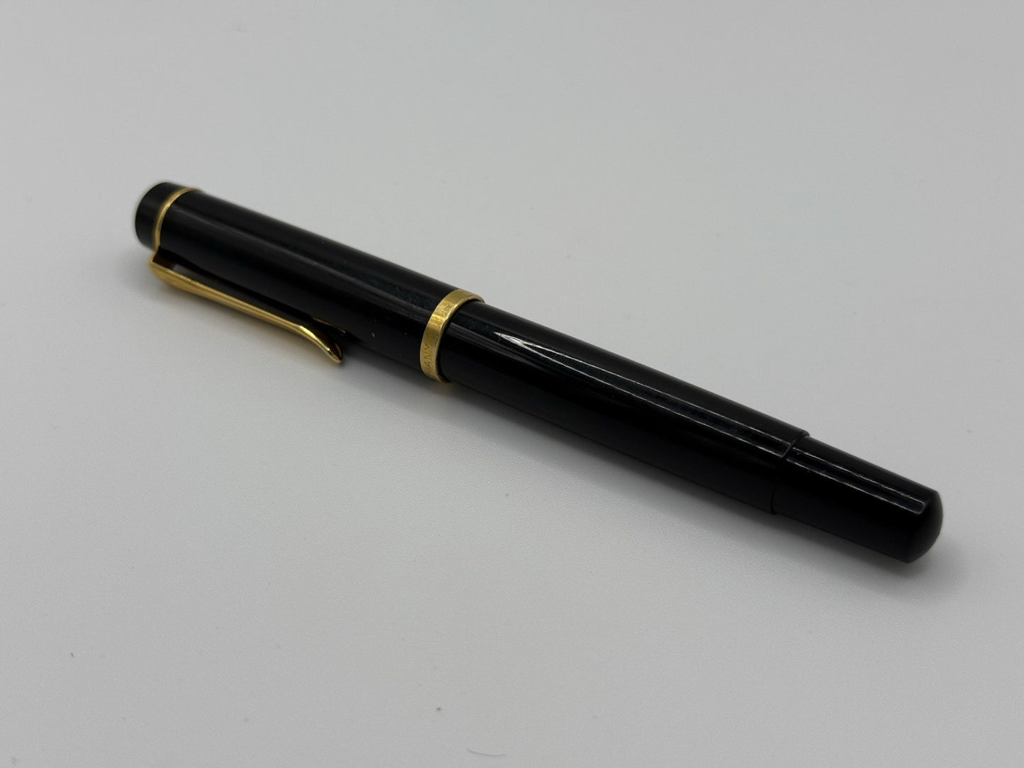 Pelikan M200 Fountain Pen Black/Gold Trim B Nib Vintage Made In Germany