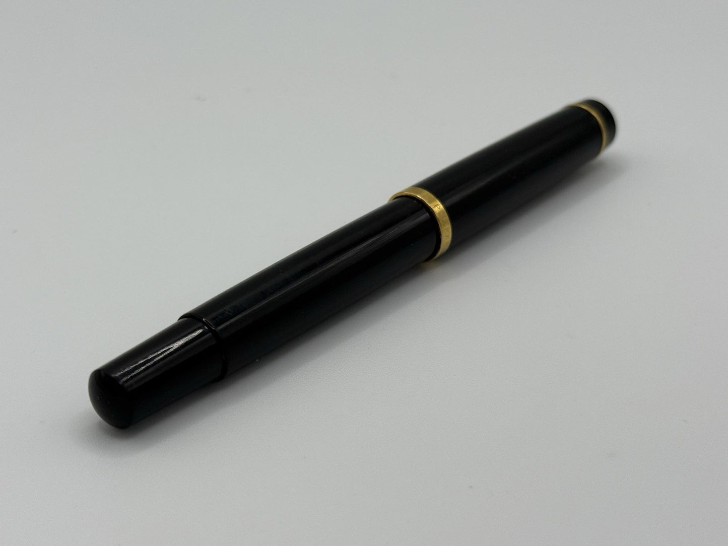 Pelikan M200 Fountain Pen Black/Gold Trim B Nib Vintage Made In Germany