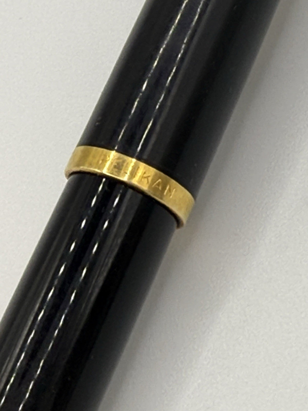 Pelikan M200 Fountain Pen Black/Gold Trim B Nib Vintage Made In Germany