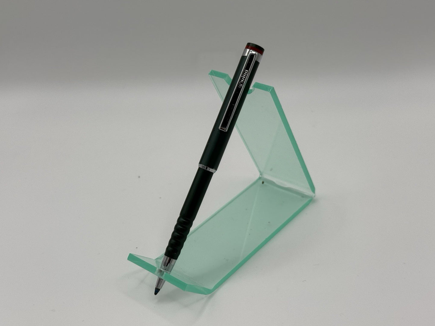 Rotring Esprit Green Telescope Ballpoint Pen Metal Vintage Made In Germany