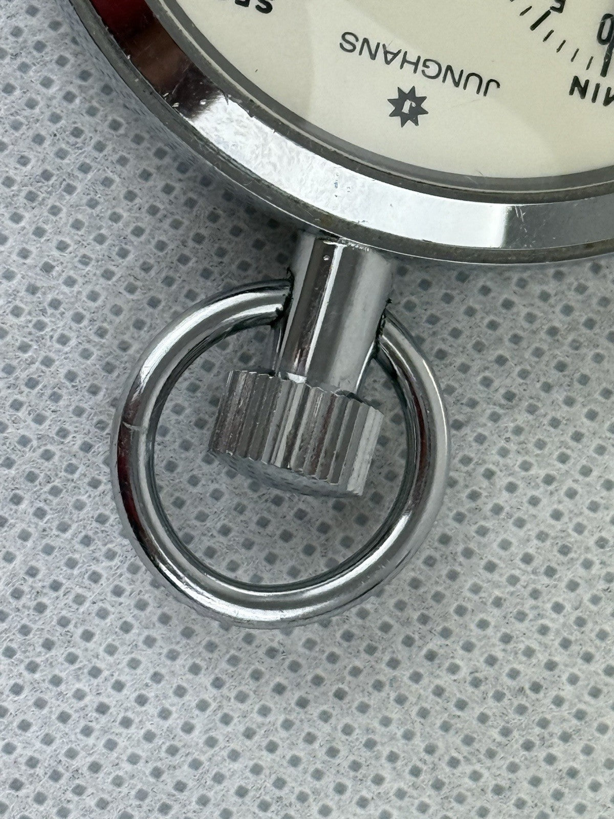 Vintage Junghans 1/10 Second Stopwatch Pocket Watch Incl. Case  Germany