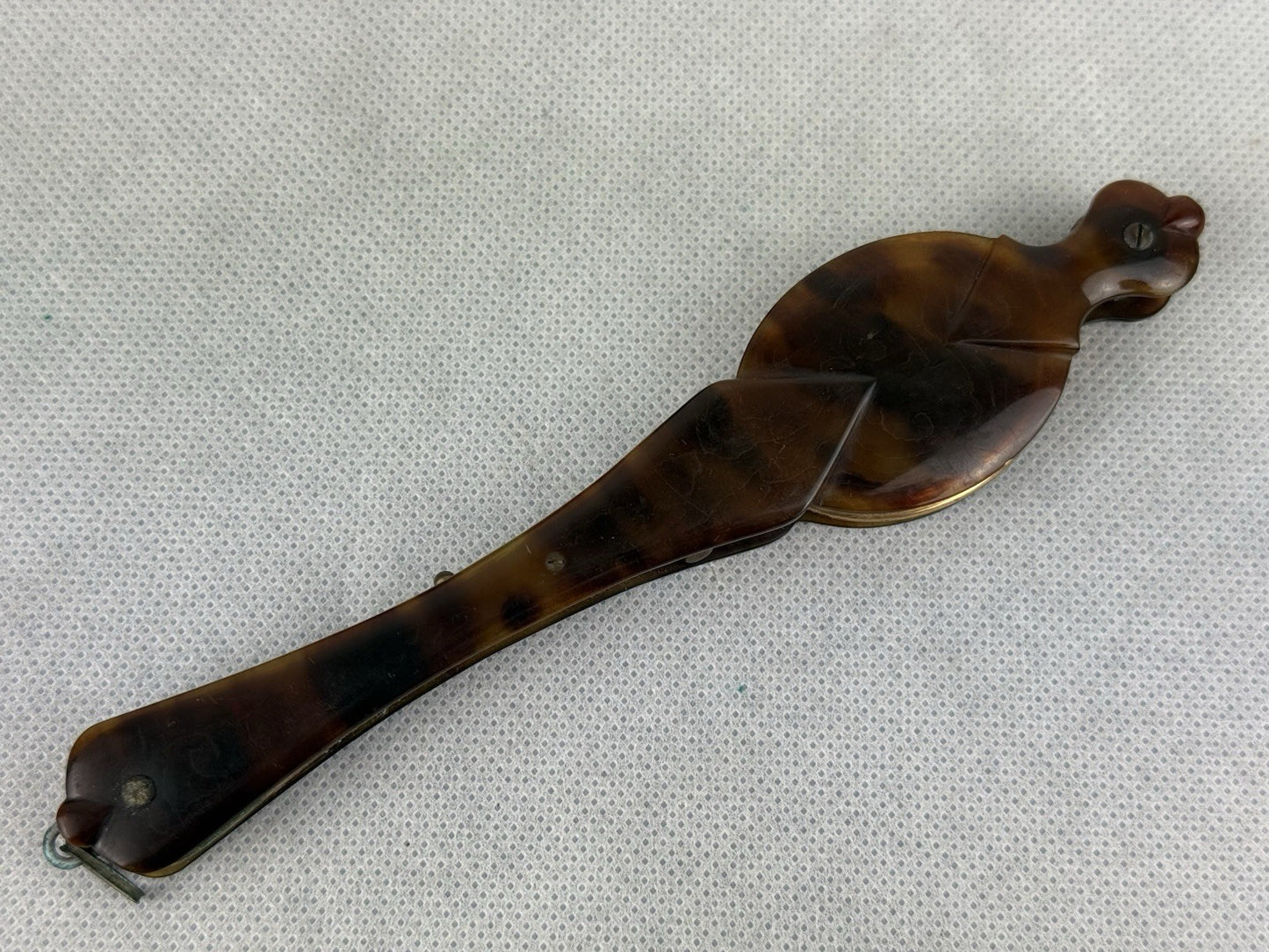 Antique Victorian Tortoise Shell Folding Lorgnette Spectacles/Opera Glasses