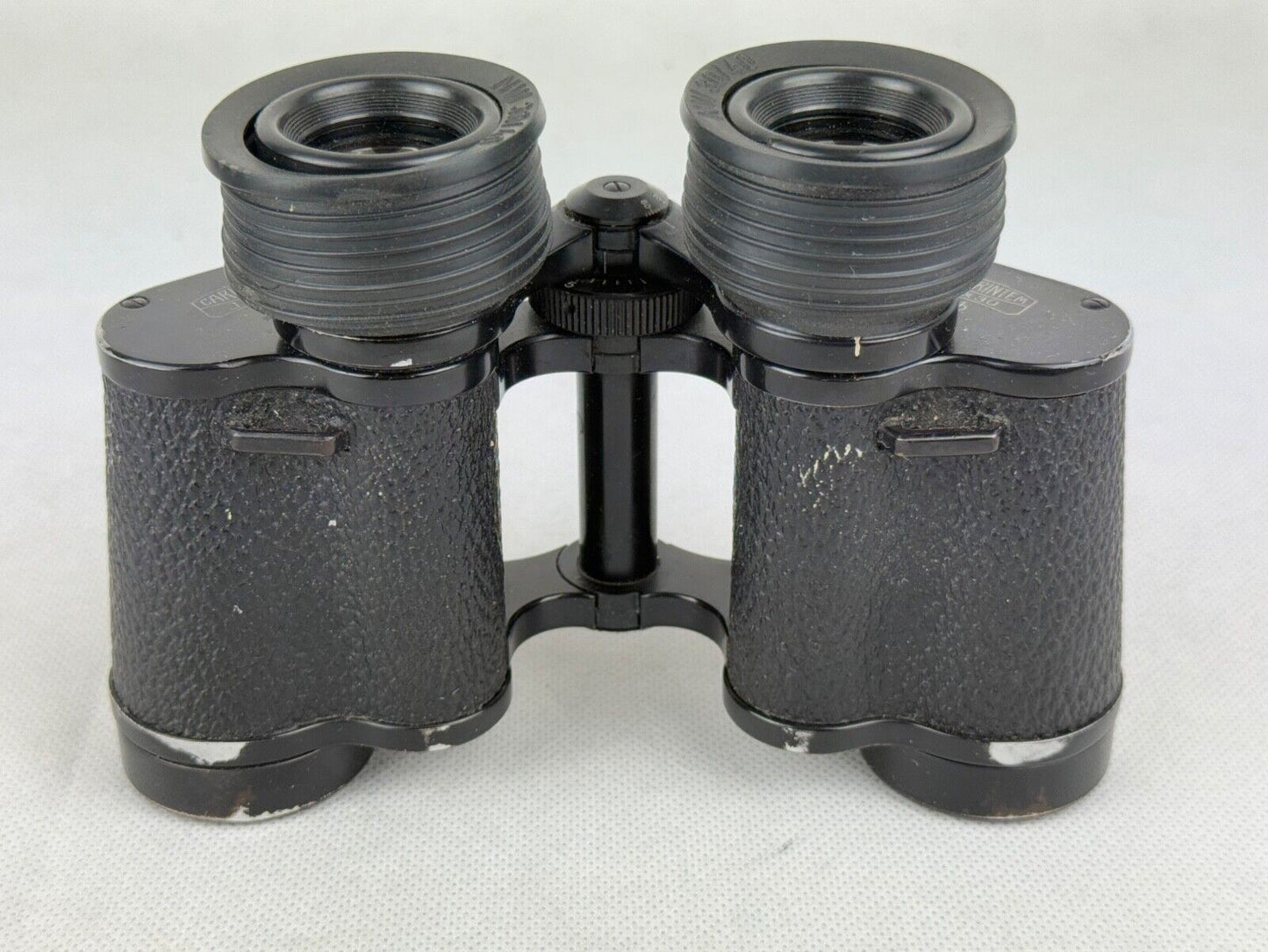 VINTAGE Carl Zeiss Jena DELTRINTEM 8x30 Q1 Binoculars w/ Leather Case