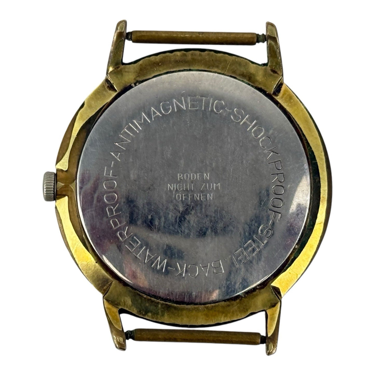 Exquisit Vintage Watch Gold 36mm W/crown Mechanical Shockproof Antimagnetic