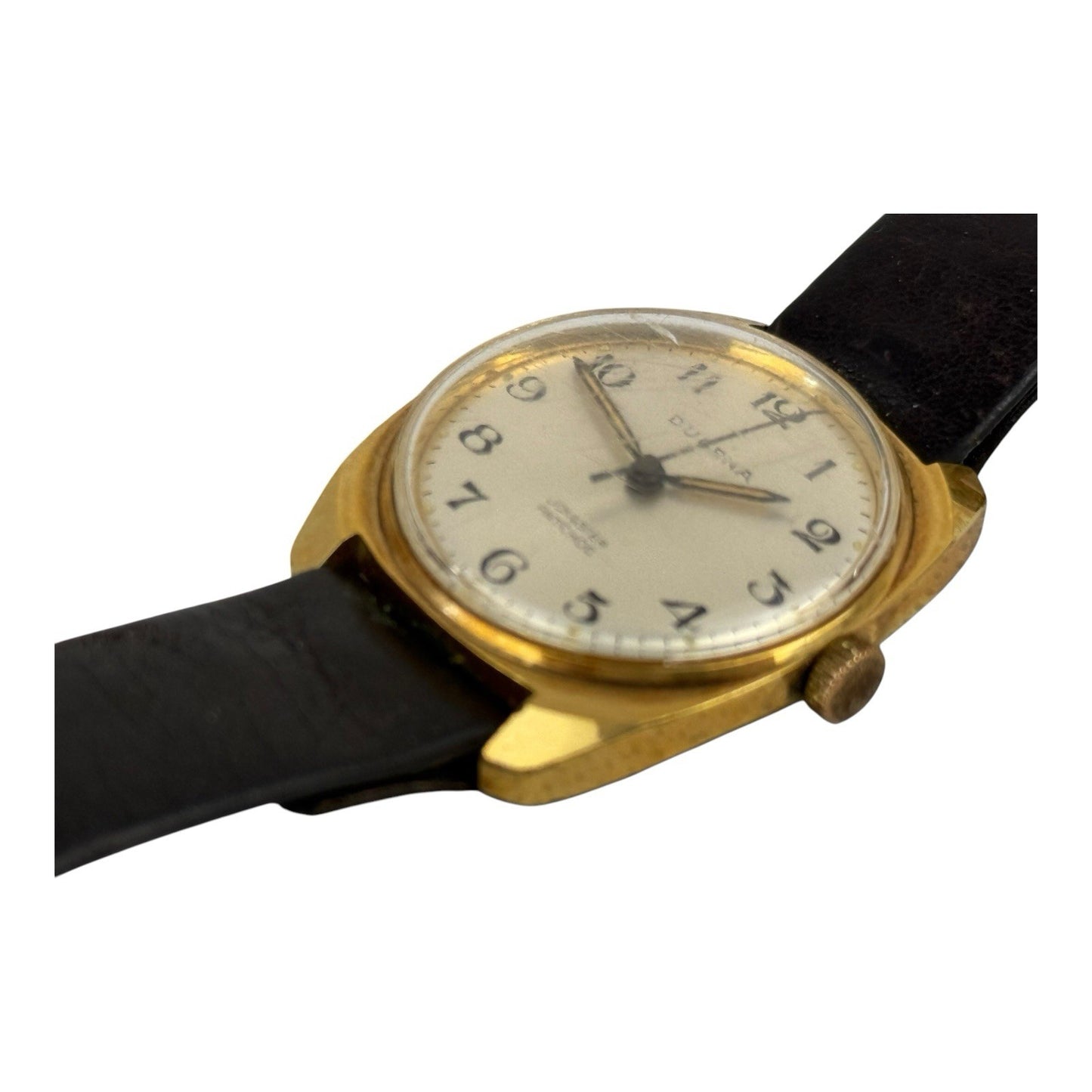 DUGENA JONGSTER Vintage Watch 33mm w/crown Antishoc Germany Mechanical