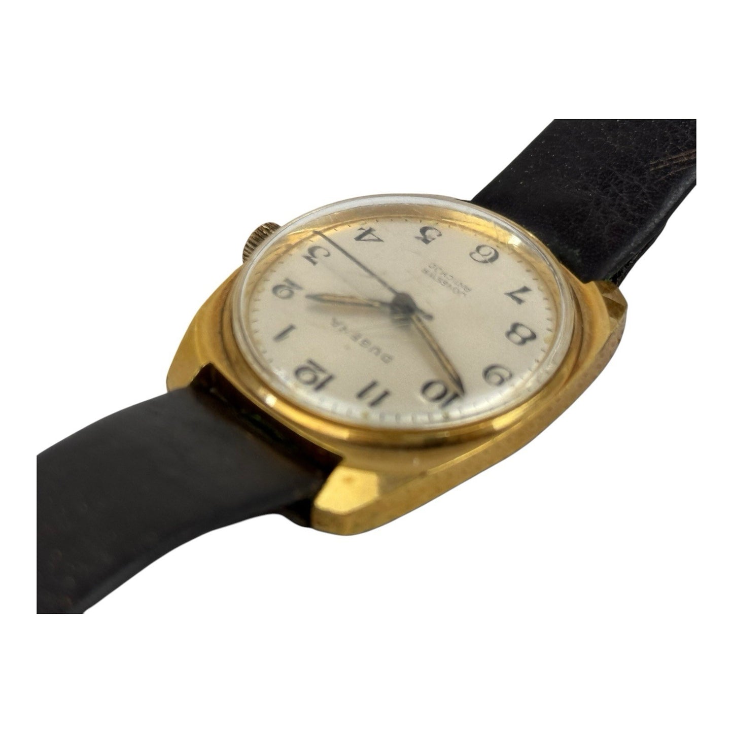 DUGENA JONGSTER Vintage Watch 33mm w/crown Antishoc Germany Mechanical