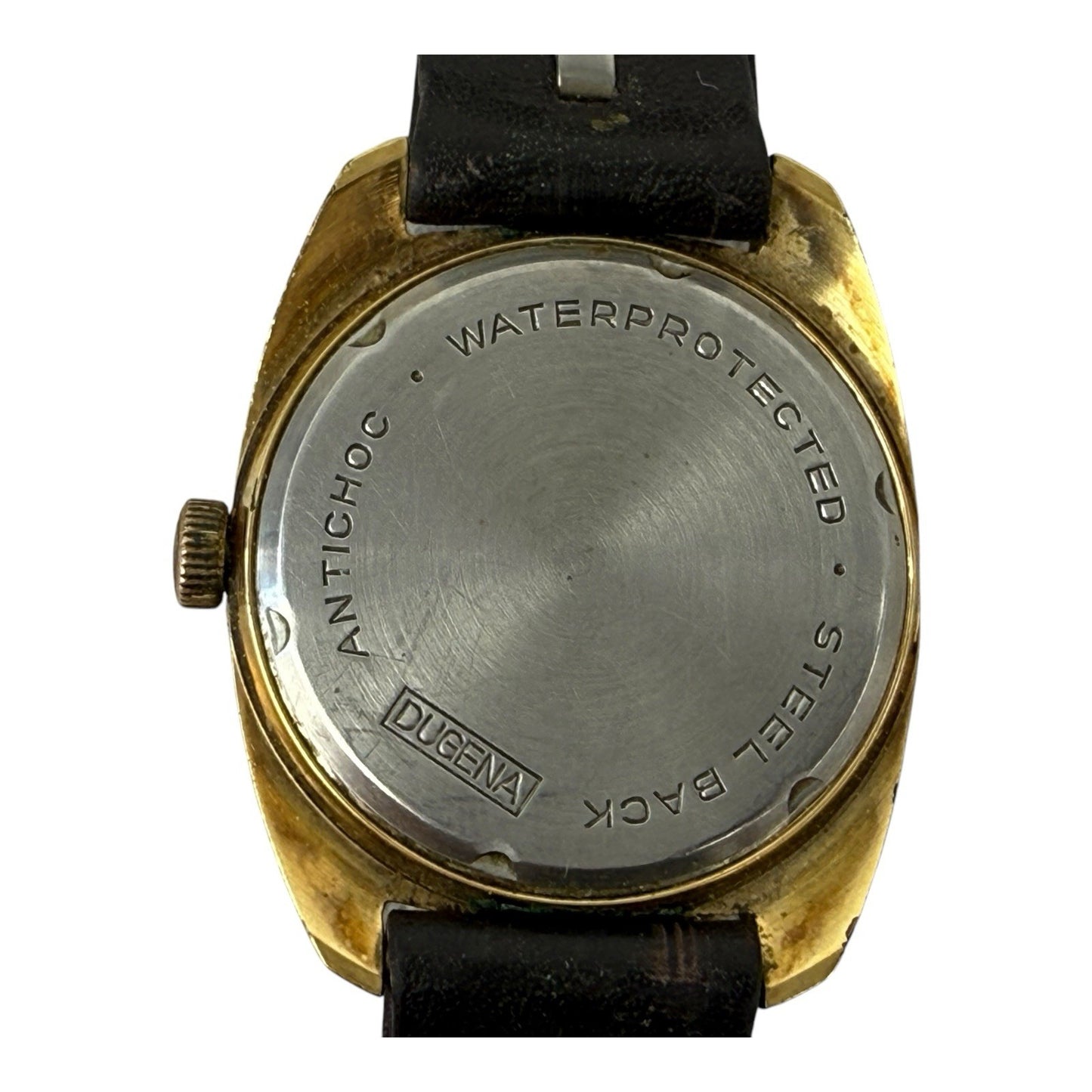 DUGENA JONGSTER Vintage Watch 33mm w/crown Antishoc Germany Mechanical