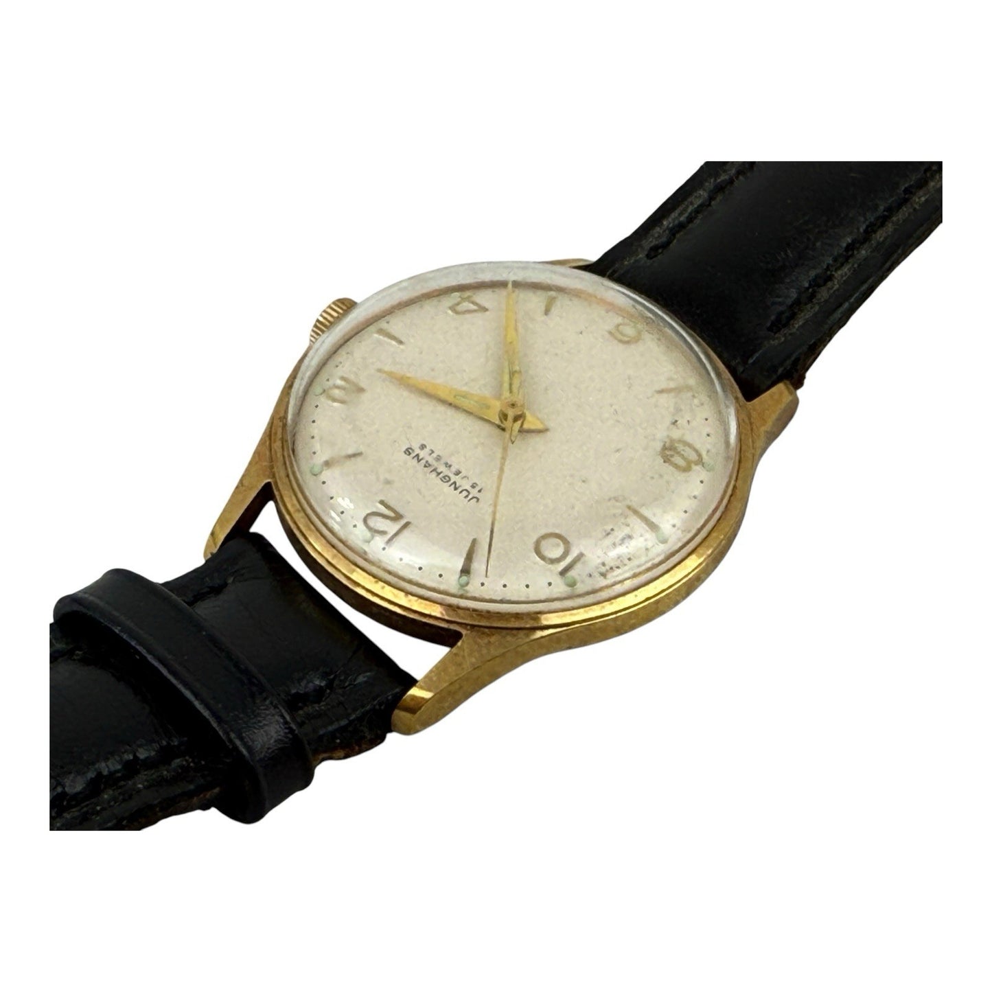 Junghans Vintage Watch Gold 15 Jewels Germany 33mm w/crown