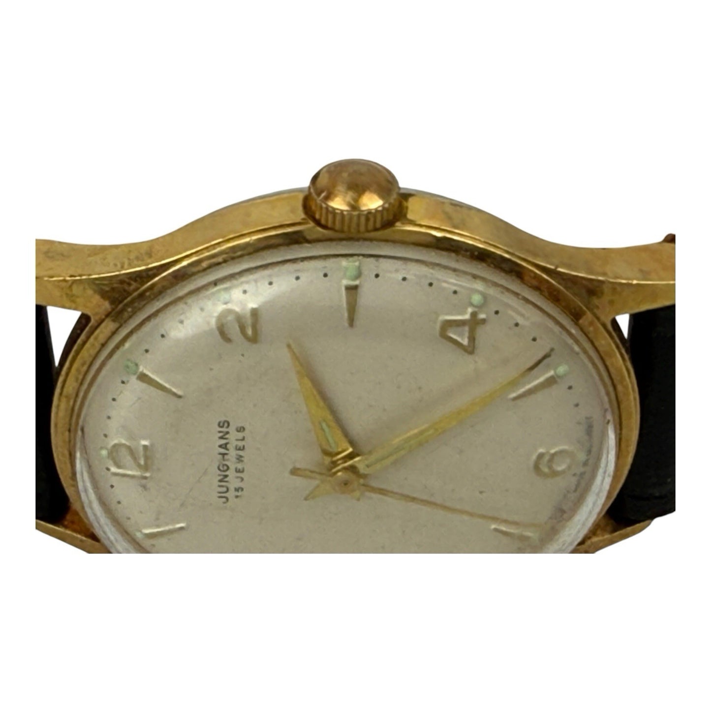 Junghans Vintage Watch Gold 15 Jewels Germany 33mm w/crown
