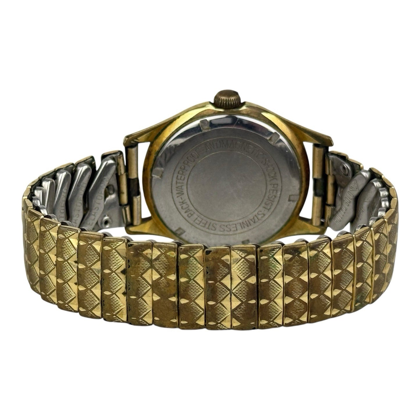 Berg Vintage Mechanical Watch 36mm w/crown Gold/Brown