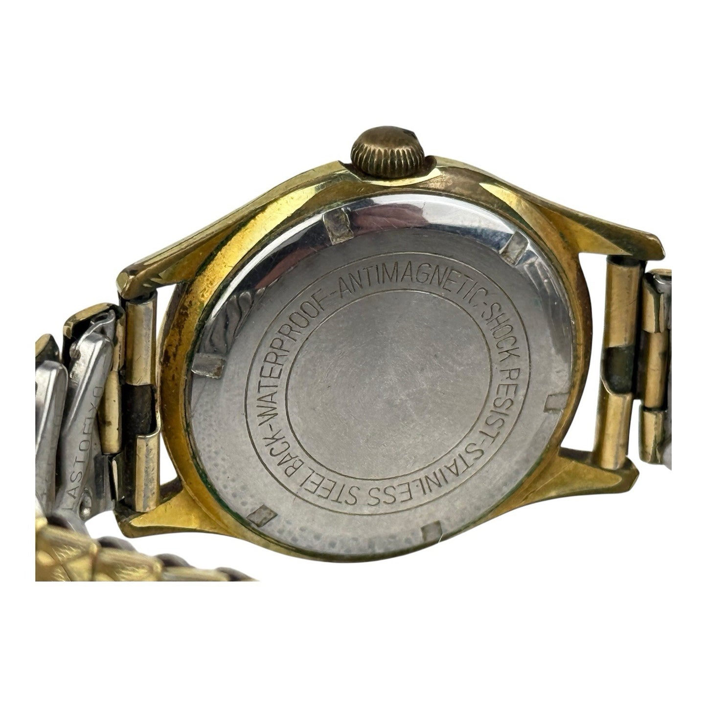 Berg Vintage Mechanical Watch 36mm w/crown Gold/Brown