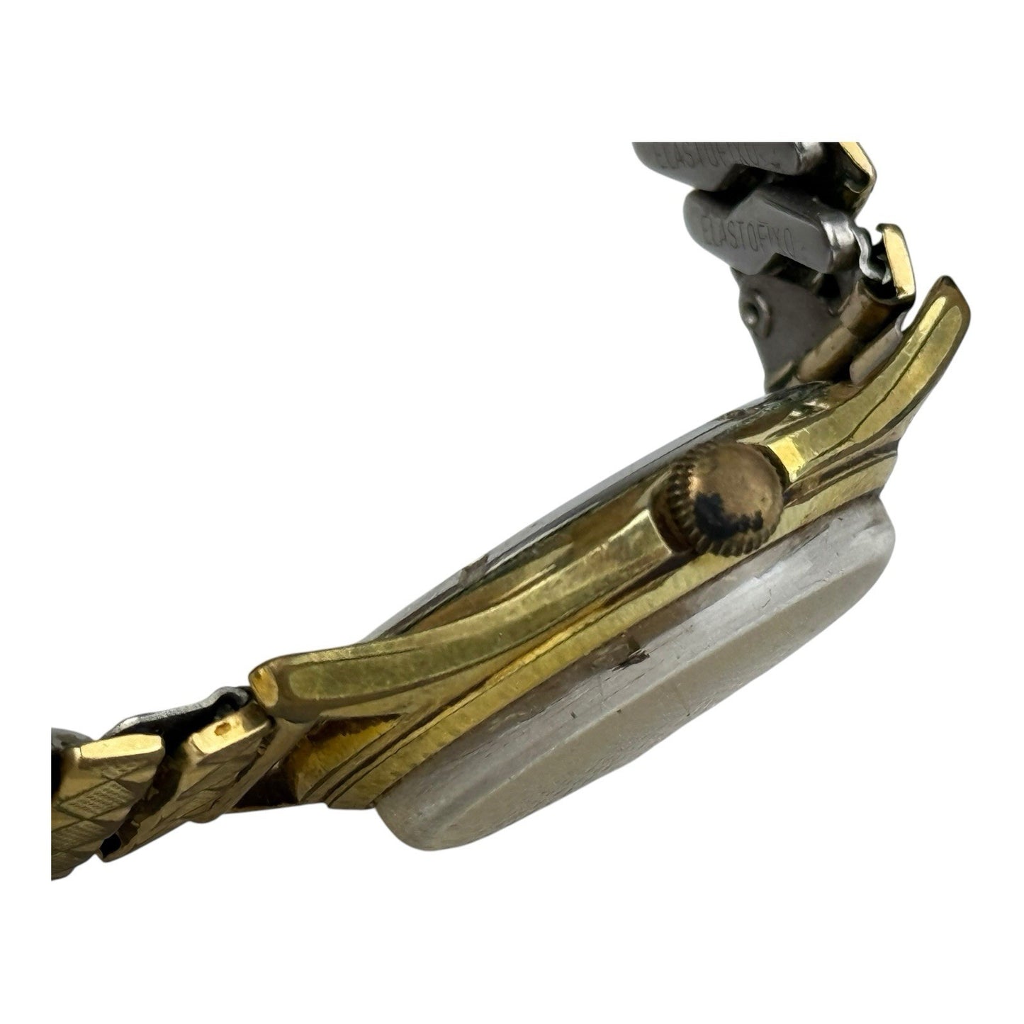 Berg Vintage Mechanical Watch 36mm w/crown Gold/Brown