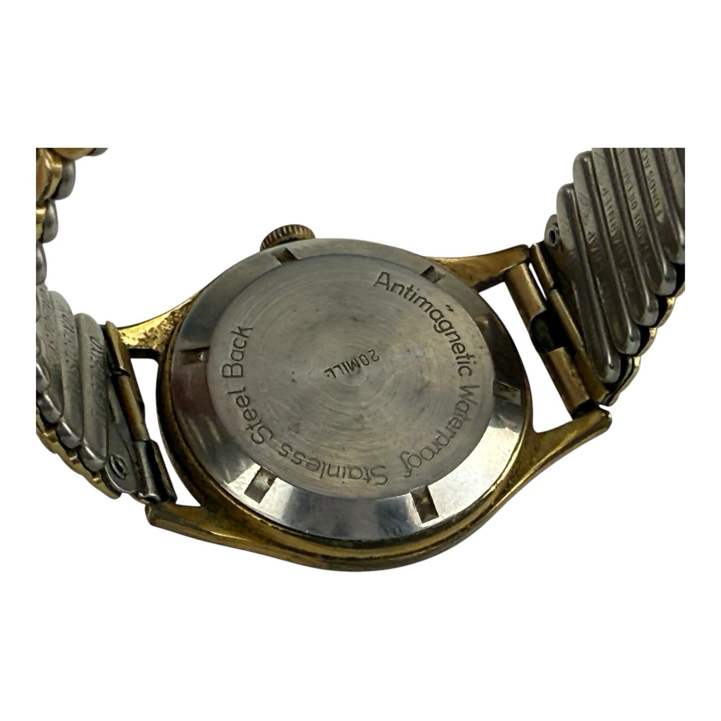 Chalet Ruby Shock Vintage Watch 36mm w/crown Gold/White antimagnetic Waterproof