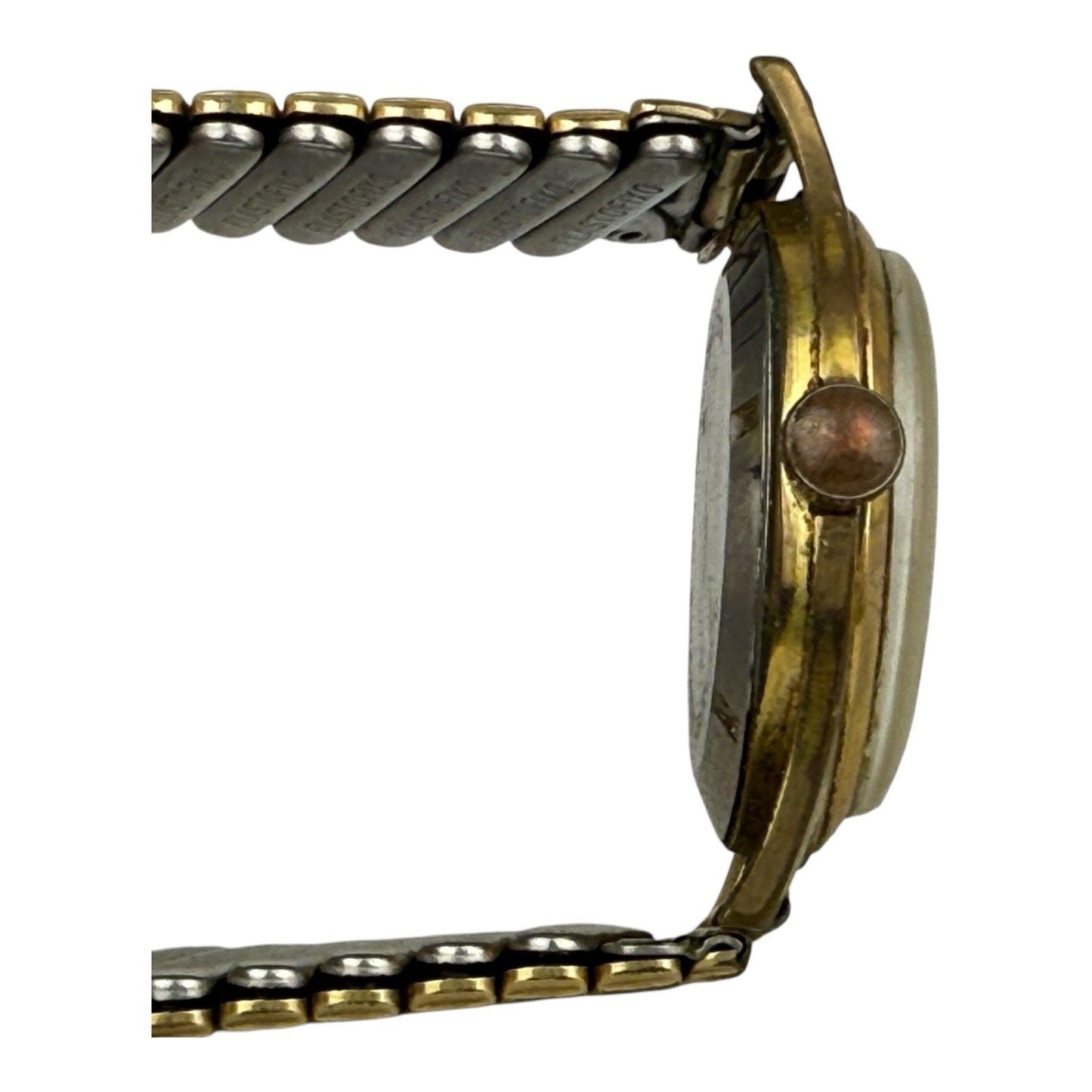 Chalet Ruby Shock Vintage Watch 36mm w/crown Gold/White antimagnetic Waterproof