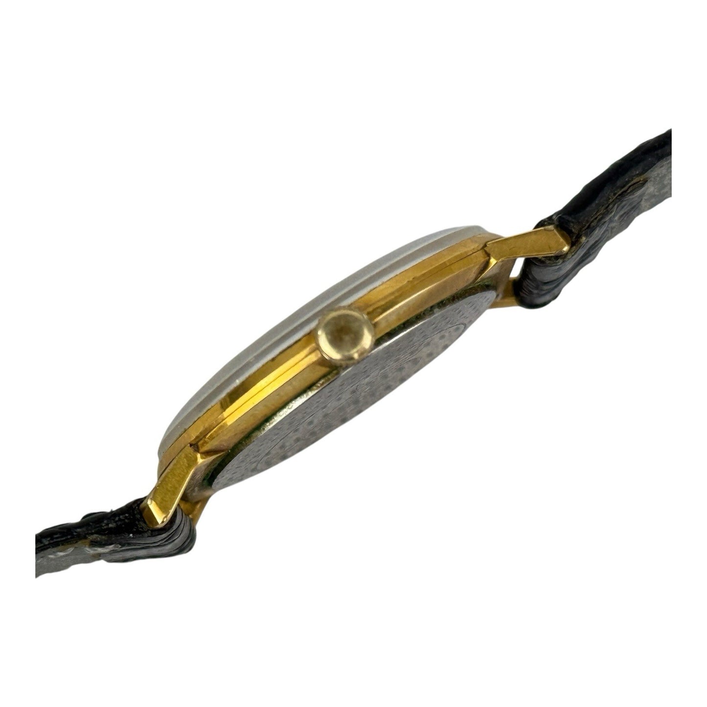 Mon Bijou Vintage Watch 36mm w/crown Blumus Back Gold/White Incabloc