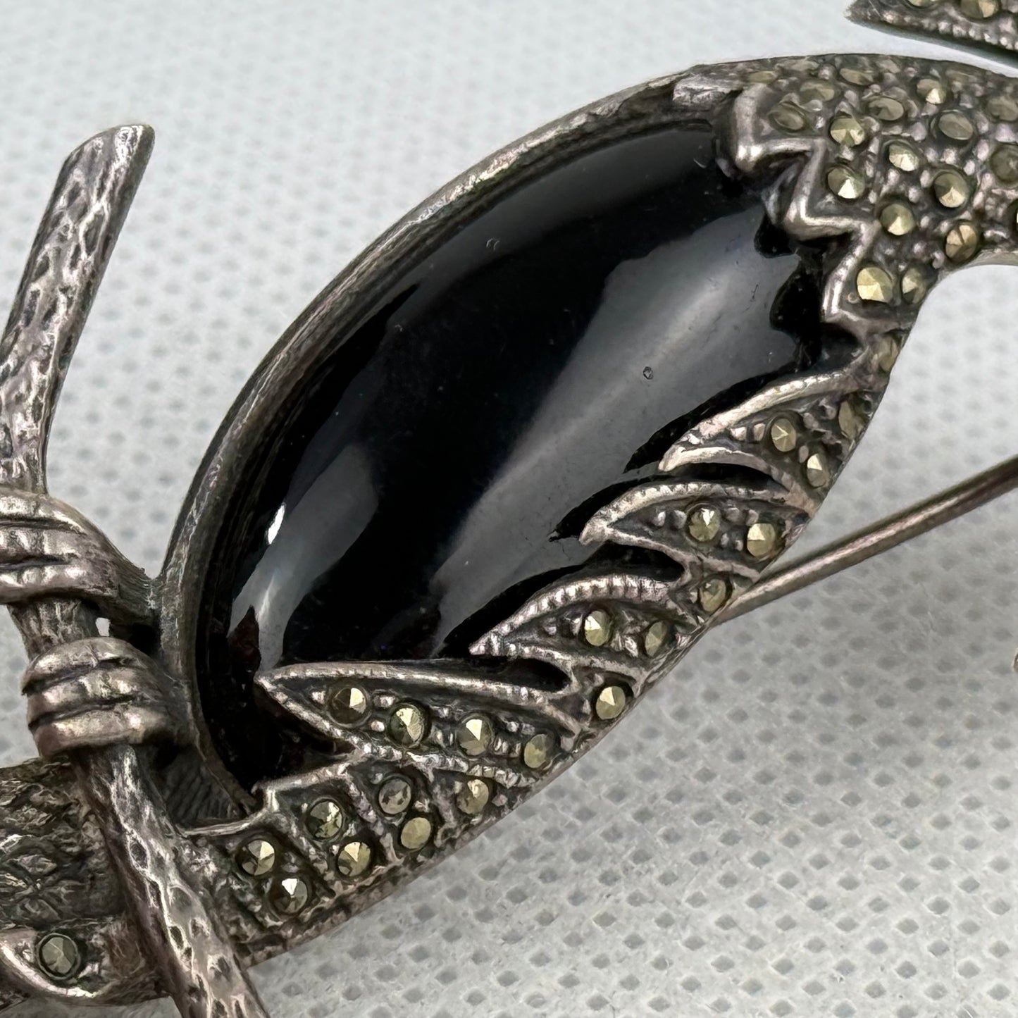 Vintage 925 Silver Parrot Brooch 10.5 cm – 20.7 g