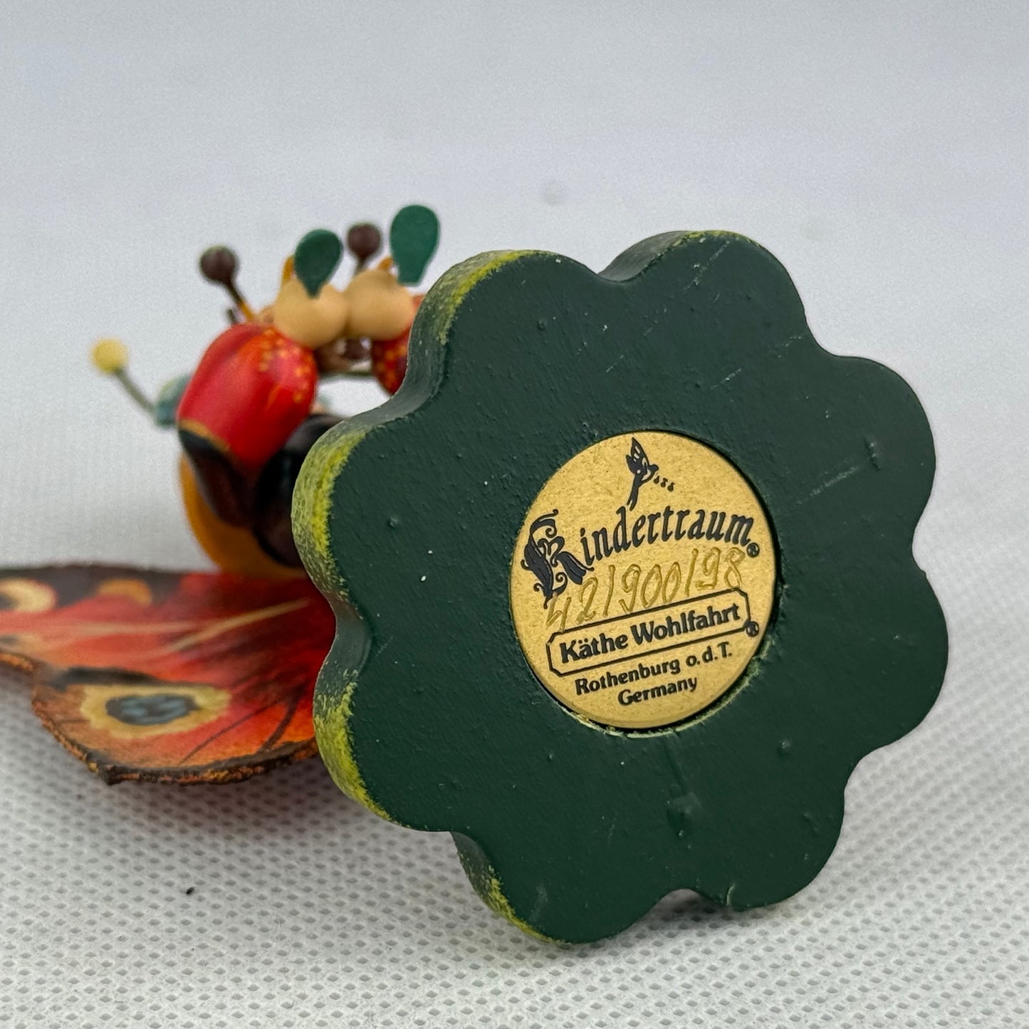 Käthe Wohlfahrt Kindertraum Pfauenauge Figur Limited Edition 42/900 Butterfly Collectible