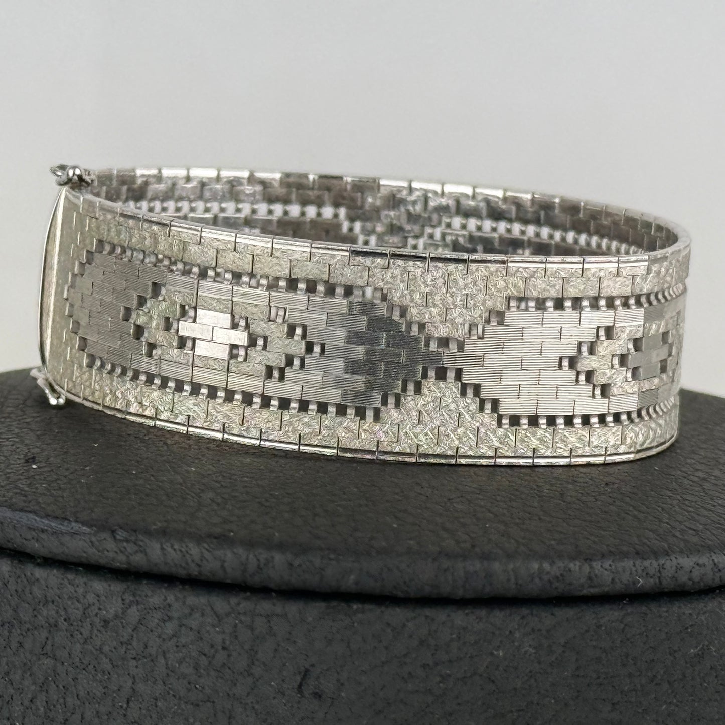 Vintage 835 Silver Wide Link Bracelet 19.5 cm – 37.37 g