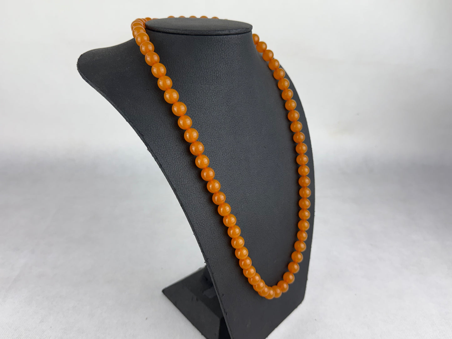 Genuine Baltic Amber Necklace 78cm 60g Natural Butterscotch Round Beads Vintage Statement