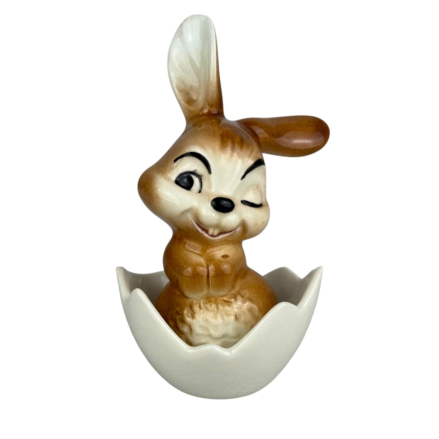 Goebel Bunny in Egg Figurine Vintage Porcelain Rabbit Easter Chick Egg Cup 9cm Germany Collectible