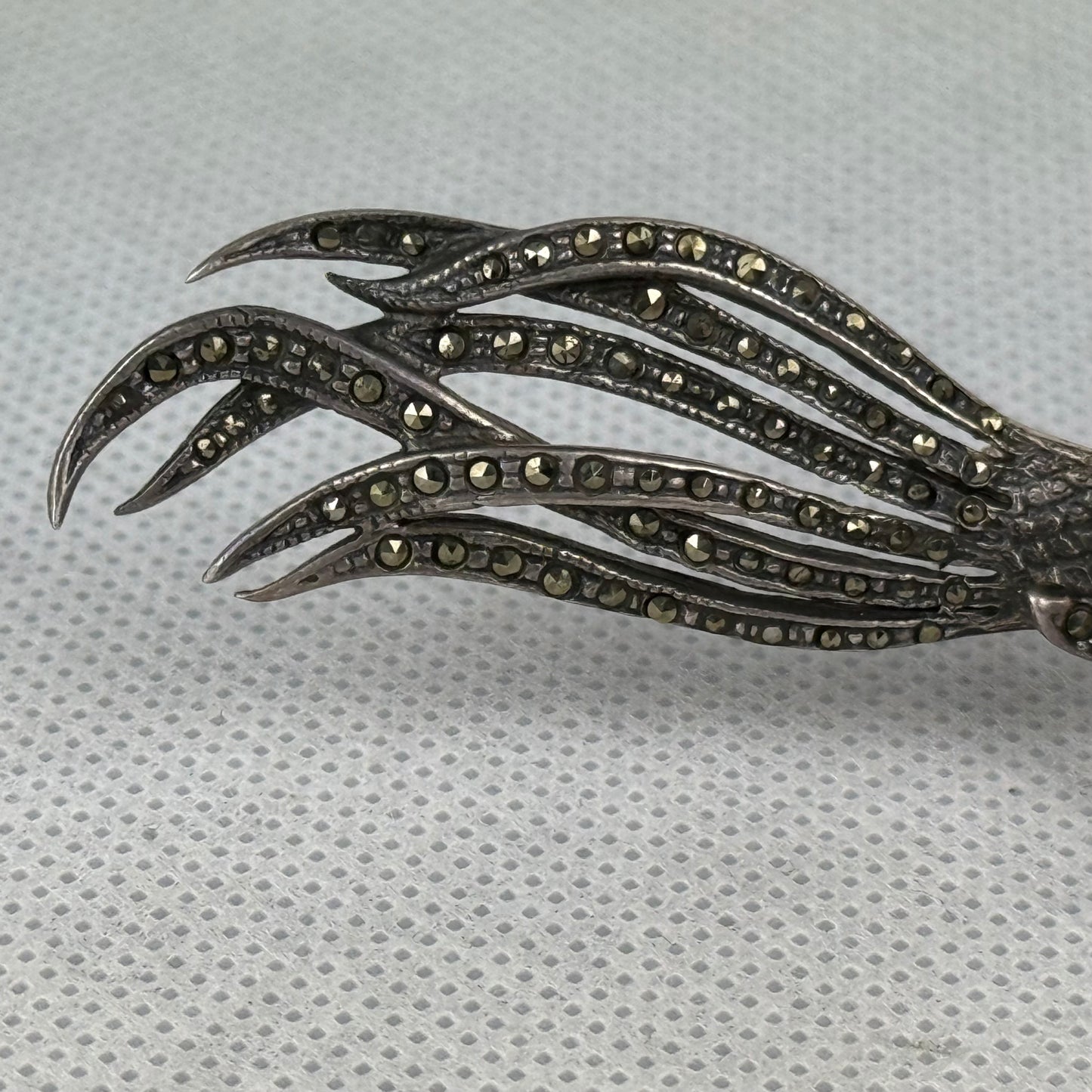 Vintage 925 Silver Parrot Brooch 10.5 cm – 20.7 g