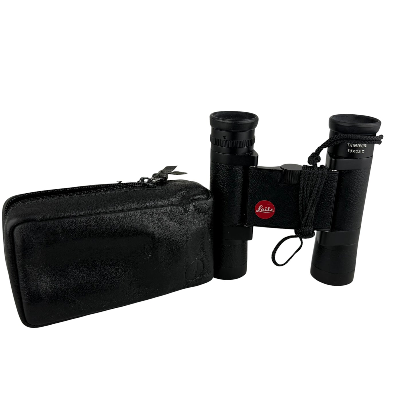 Leitz Trinovid 10x22 C Binoculars Compact Leica Germany w/ Original Case