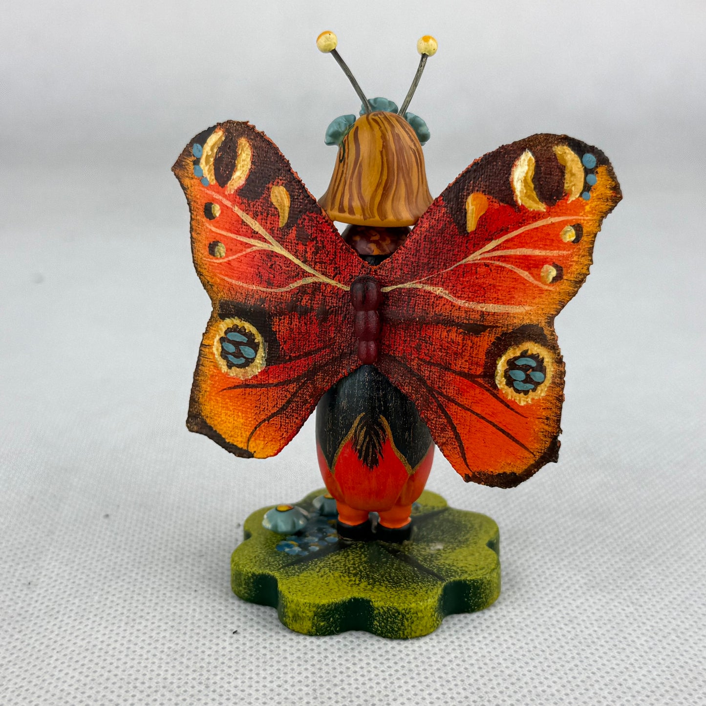 Käthe Wohlfahrt Kindertraum Pfauenauge Figur Limited Edition 42/900 Butterfly Collectible