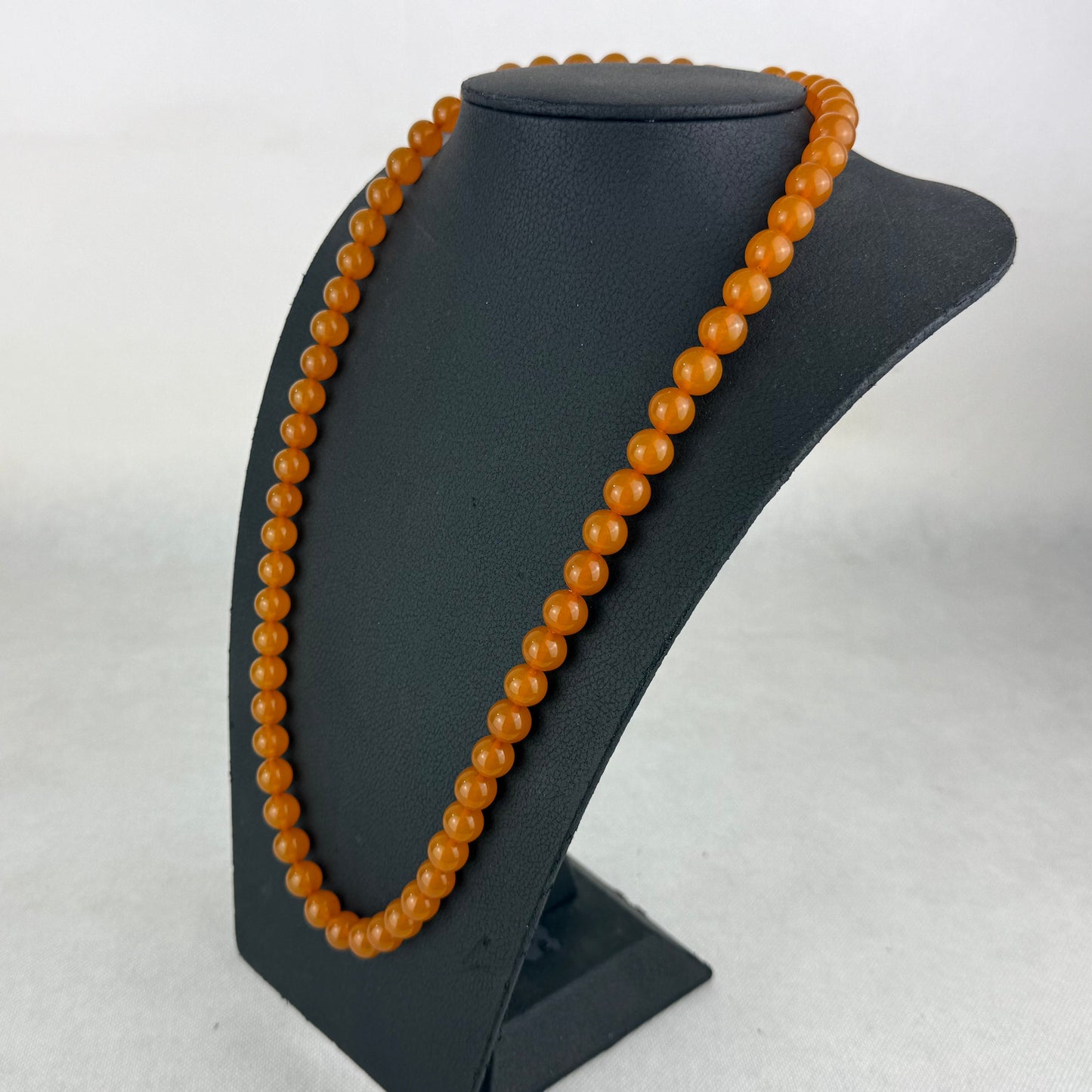 Genuine Baltic Amber Necklace 78cm 60g Natural Butterscotch Round Beads Vintage Statement