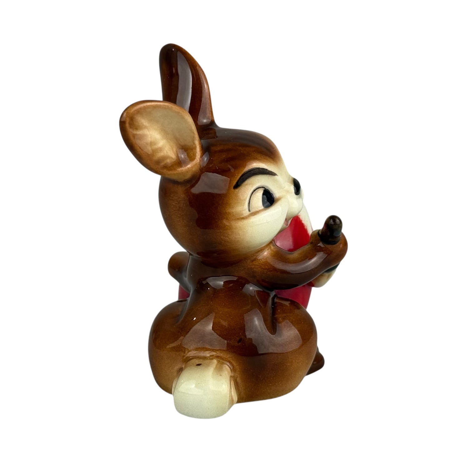 Goebel Bunny with Easter Egg Figurine Vintage Porcelain Rabbit 9cm Germany Easter Decor Collectible