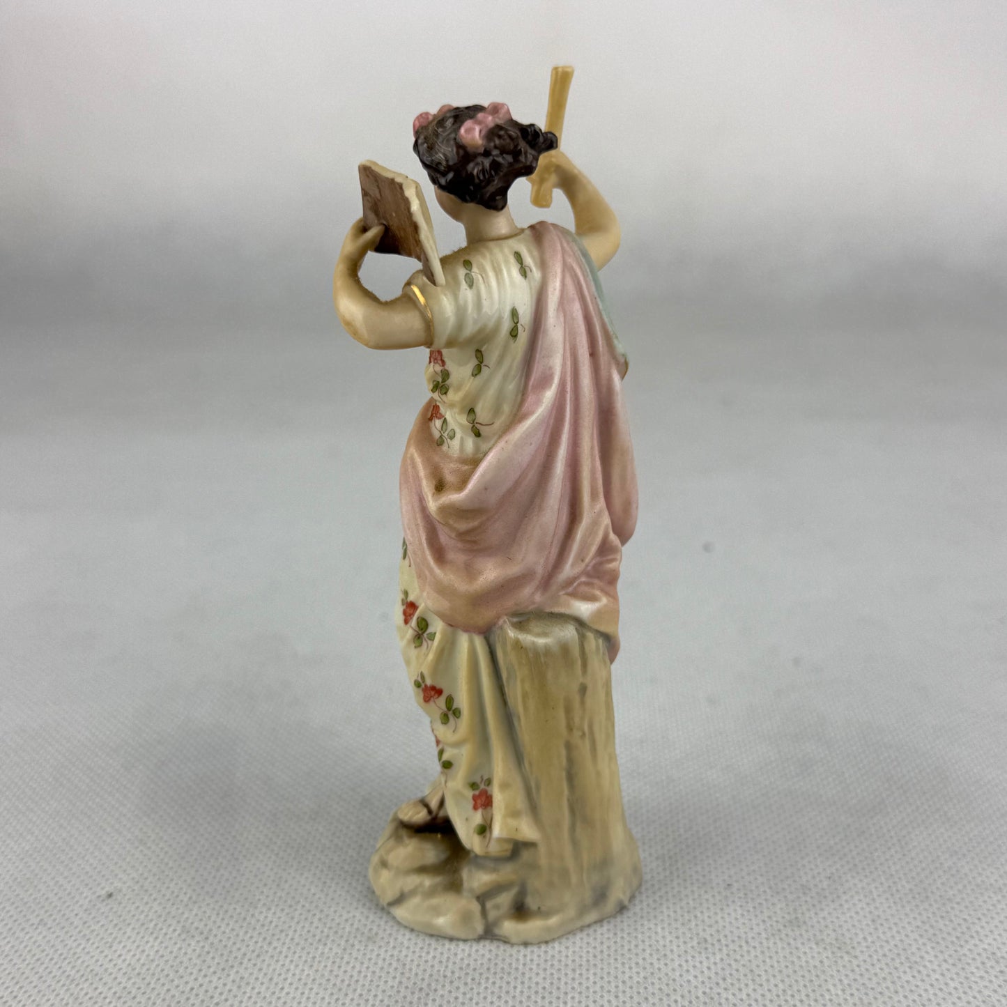 Vintage Richard Eckert Porcelain Figurine – Hand Painted Lady Figure – 12.5 cm – German Art Porcelain
