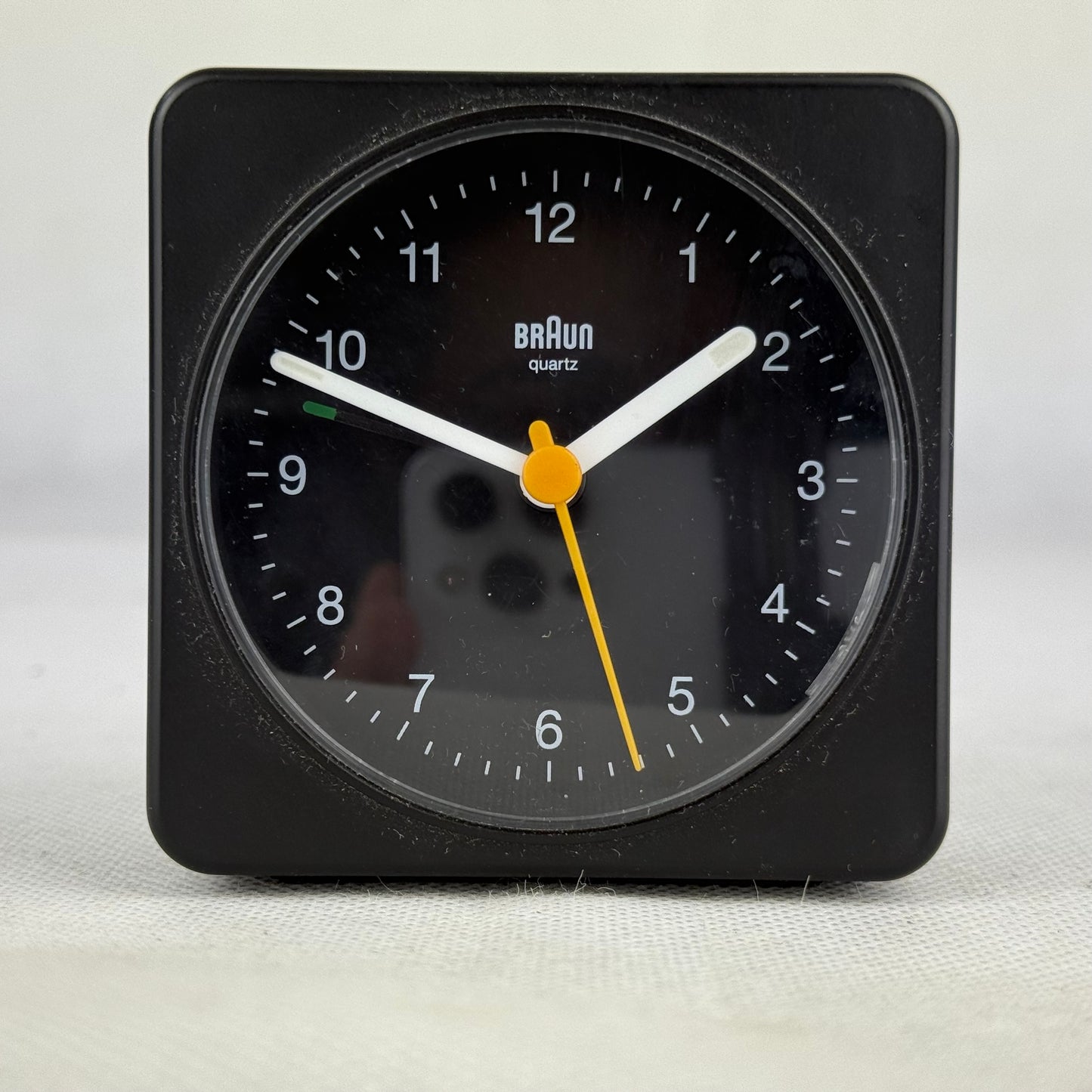 Braun Quartz Alarm Clock BC03B Black Analog Desk/Bedside Clock