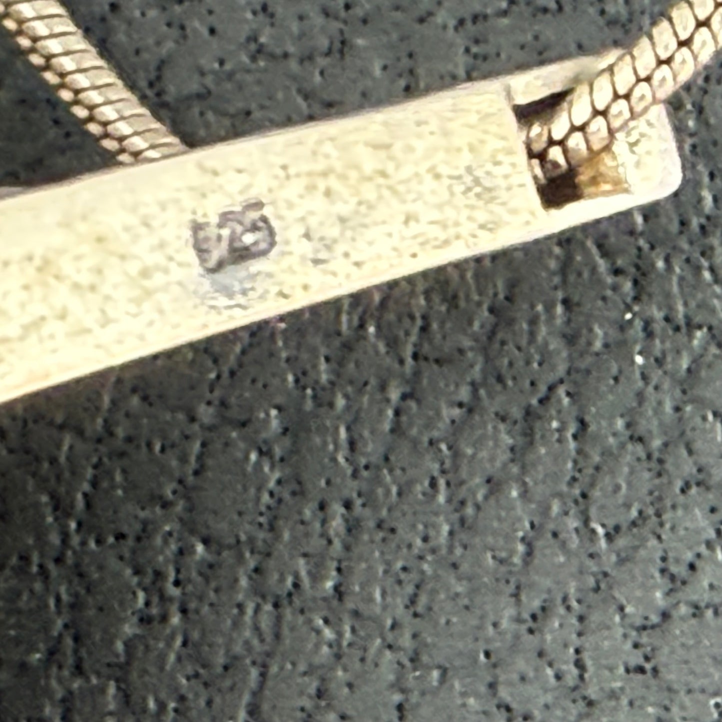 925 Sterling Silver Necklace with Zirconia Pendant 45cm Geometric Vintage Minimalist Jewelry
