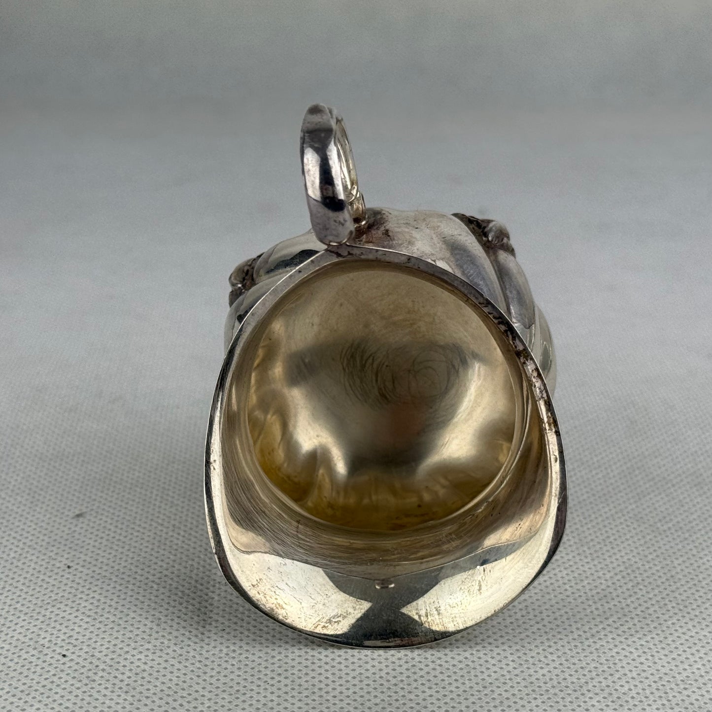 Vintage 925 Sterling Silver Creamer Sugar Bowl & Tray Set – German Hallmarks Crescent Crown