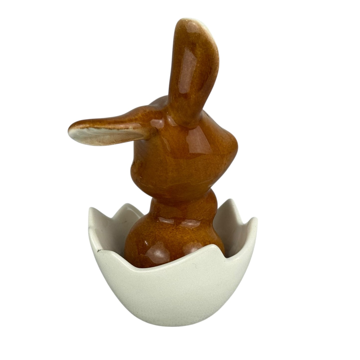 Goebel Bunny in Egg Figurine Vintage Porcelain Rabbit Easter Chick Egg Cup 9cm Germany Collectible