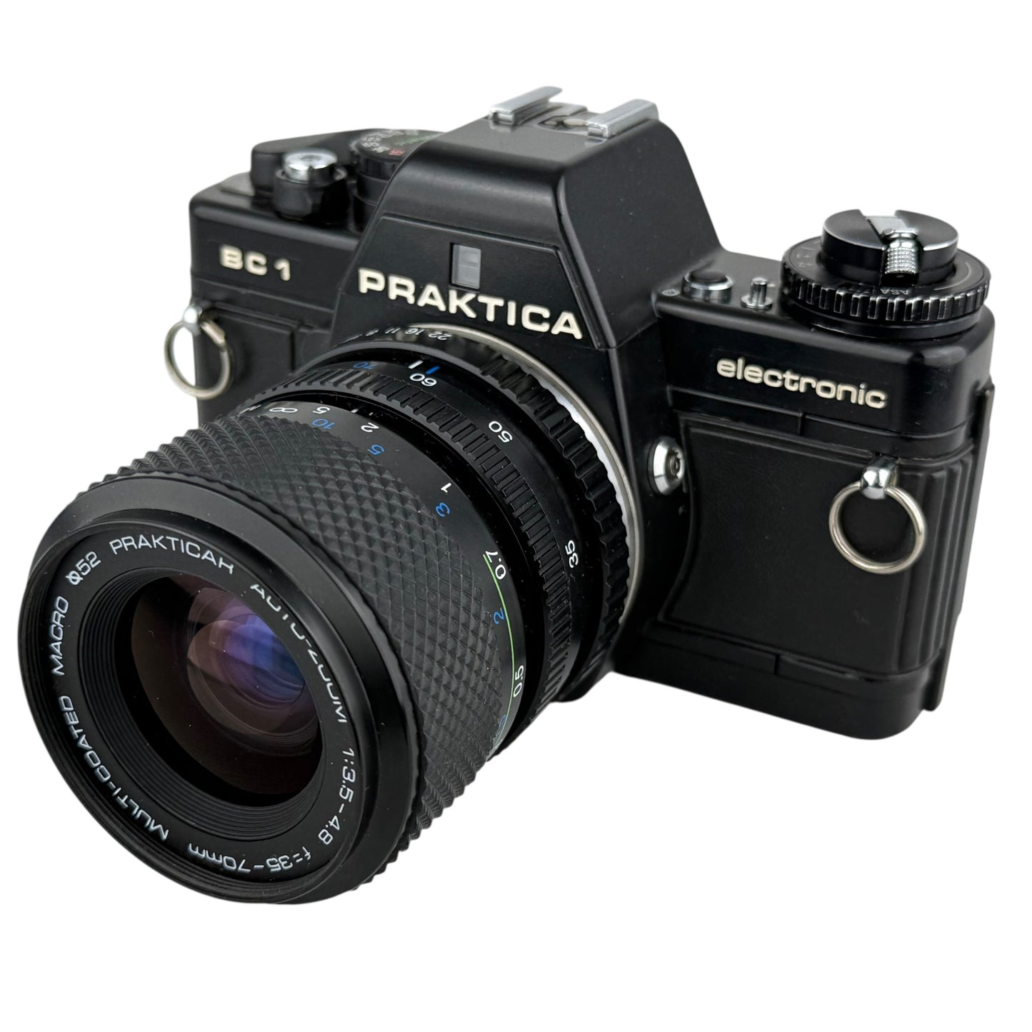 Praktica BC1 Electronic 35mm Film Camera + Prakticar 35-70mm Tested Works