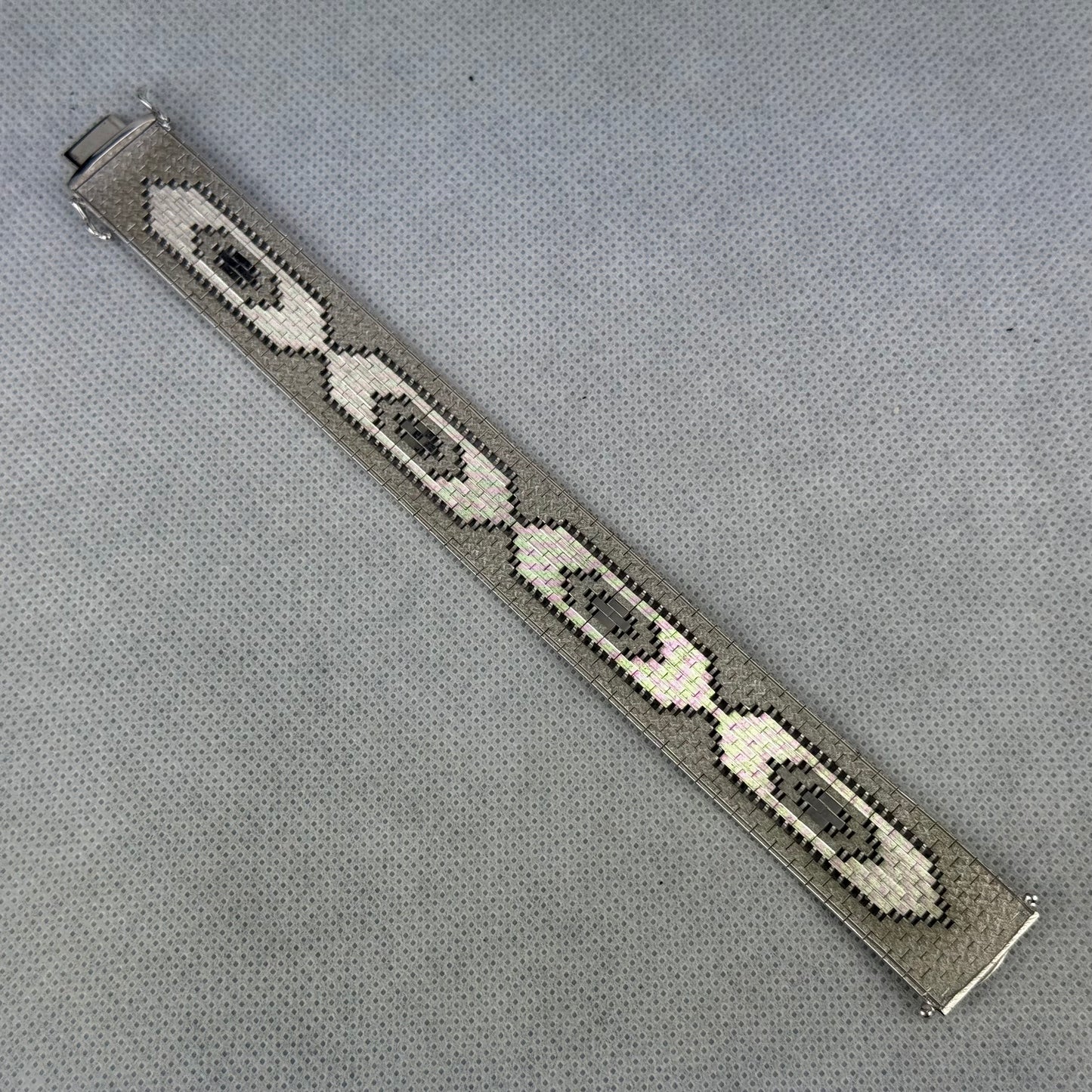 Vintage 835 Silver Wide Link Bracelet 19.5 cm – 37.37 g