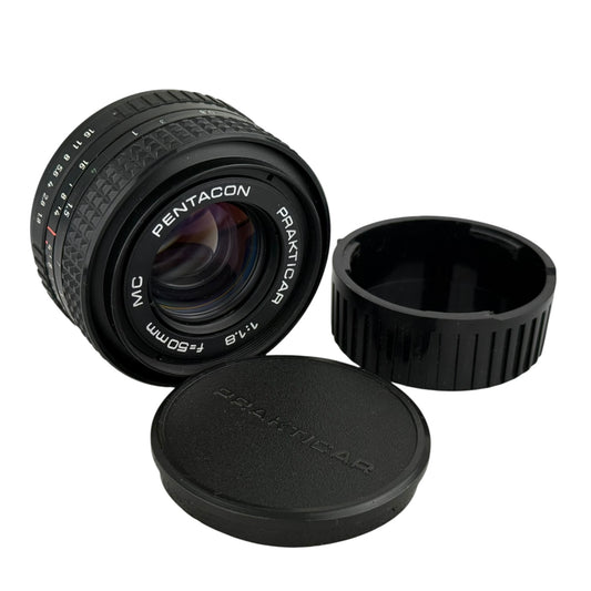 Pentacon Prakticar 50mm f1.8 MC Lens Prime Vintage Tested Clean Glass