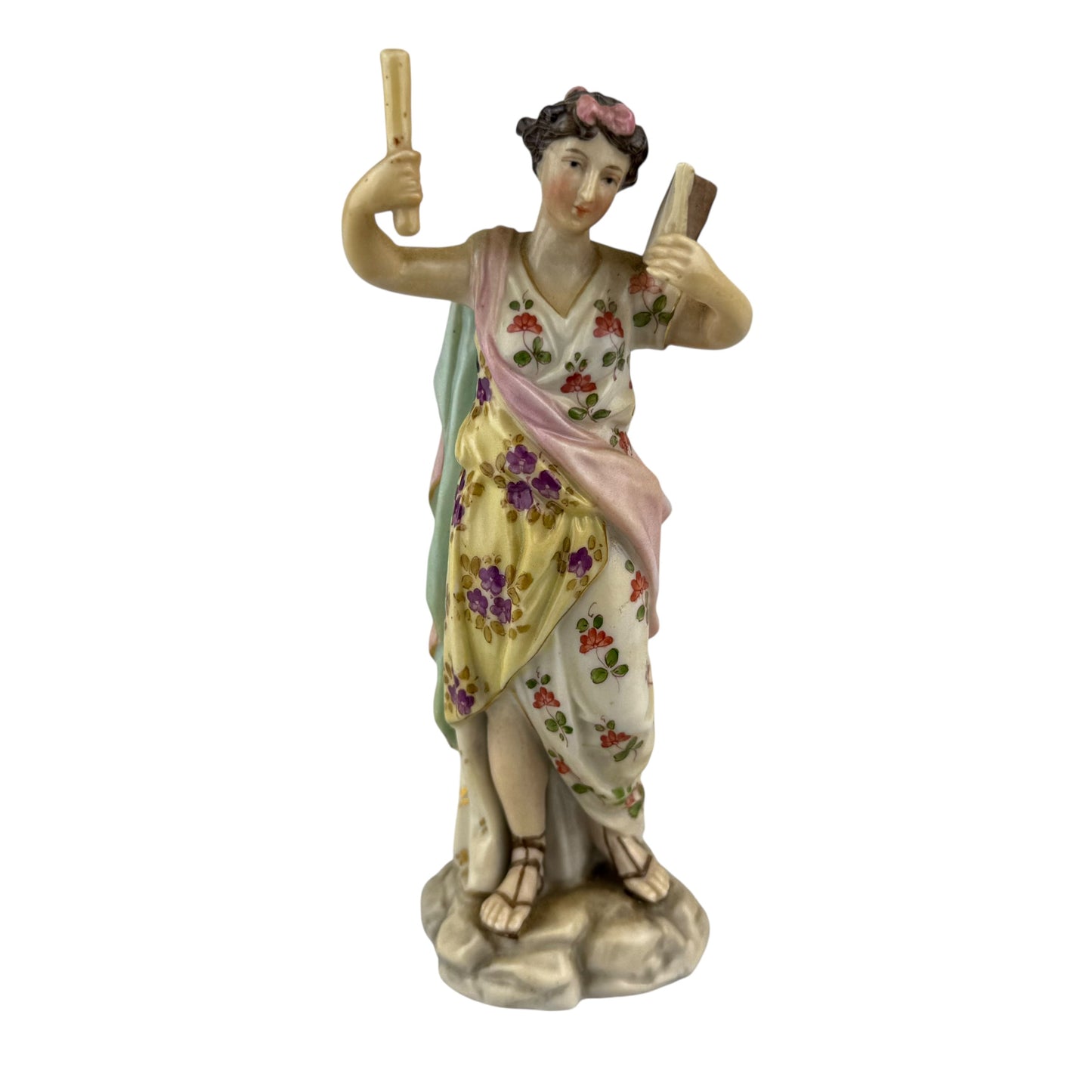 Vintage Richard Eckert Porcelain Figurine – Hand Painted Lady Figure – 12.5 cm – German Art Porcelain